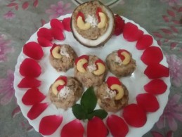 Coconut Gulkand Barfi Recipe