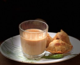 Punjabi mini potato and pea samosa