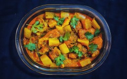 Shol Mulo ( shol fish cooked with radish in a Bengali style jhol)