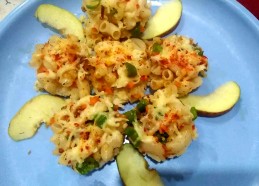 Macaroni Poha Muffins Recipe