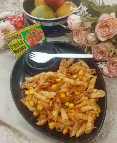 Mayo Corn Pasta recipe