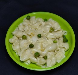 Cheese Corn Peas Pasta recipe