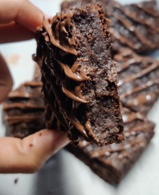 Fudgy Eggless Chocolate Brownies Recipe