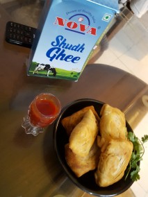 Matar  Mawa puff pastry Recipe