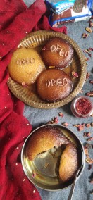 Oreo stuffed gulabjamuns Recipe