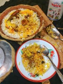 Dal Gosht Ghee Tadka Biryani Recipe