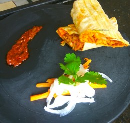 Manchurian Mangalorean Ghee Roast wrap