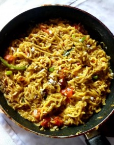 Noodles fried rice Recipe