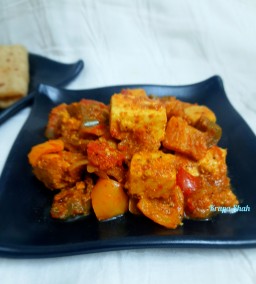 Paneer bell pepper ghee roast Recipe