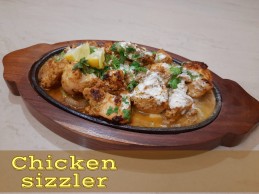 Chicken Malai Tikka Sizzler Recipe