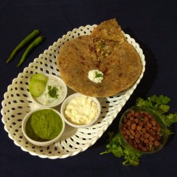 Chana Paneer Paratha Recipe