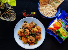 Oats appam tossed in tangy tomato masala mix Recipe