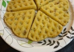 Savoury waffles Recipe in silicon mould