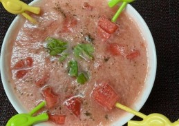 Watermelon Gazpacho Cold Soup Recipe