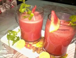 Watermelon mint refreshing drink Recipe