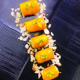 Mango Mawa Rolls Recipe