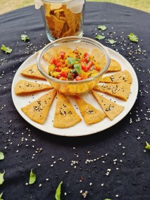 Multigrain Mango Lavash with Mango Salsa Recipe