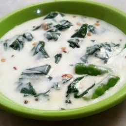 Malabar Spinach with curds Recipe