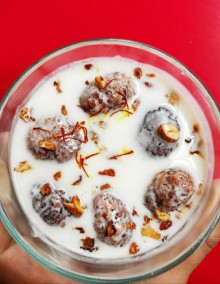A date with greengram in sweet curds Recipe