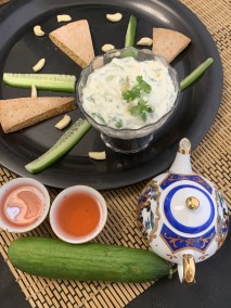 Tazatziki dip Recipe ( Lebanese dip made with hung curd)