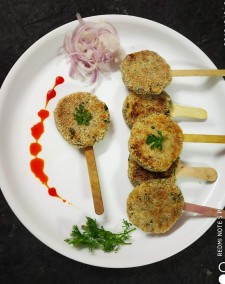Curd paneer lollipops Recipe