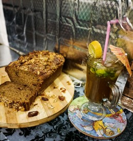 Wholewheat Dates Walnut Cake Recipe