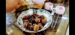 Sesame Mushroom Bites with Honey Soy Sauce Recipe