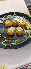 Veg. Stuffed poha cheese balls Recipe