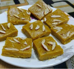 Poha mango barfi Recipe