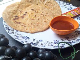 Poha stuffed Paratha Recipe