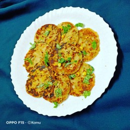 Mix veg Poha coin paratha Recipe