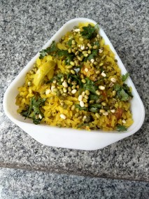 Sprouts Masala Poha Recipe