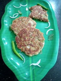 Gluten free mint flavoured potato bajra pancakes Recipe
