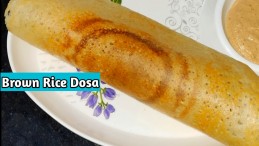 Healthy Brown Rice Oats Dosa Recipe