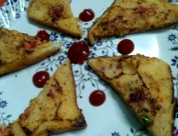 Samolina bread pizza Recipe