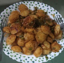 Fried idli using brown rice Recipe