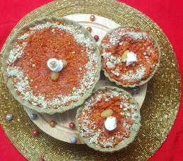 Gajar Halwa stuffed Bajra Tarts Recipe