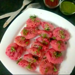 Semolina Stuffed Mini Idli Recipe