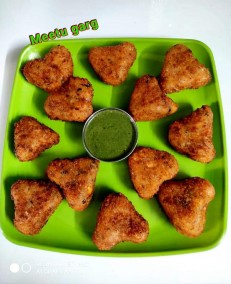 Sooji Hearts with Veggies Recipe
