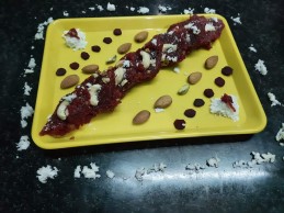 Suji beetroot burfi Recipe