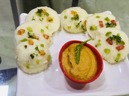 Semolina vegetable idli Recipe