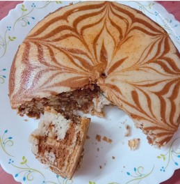 Suji Marble Cake Recipe