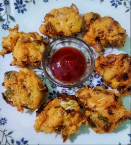 Samolina mix veg pakoda Recipe