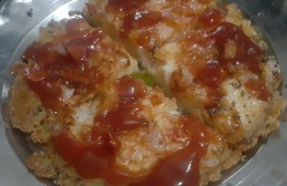 Delicious pizza made with semolina Recipe