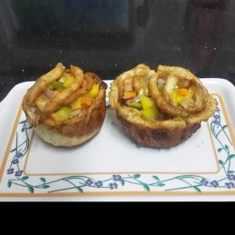 Mix vegetable bird's nest recipe