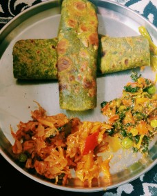Wheat spinach paratha Recipe