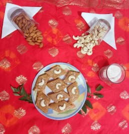 Wheat flour Barfi Recipe