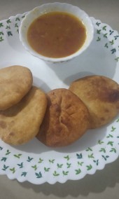 Wheat flour kachori. Recipe