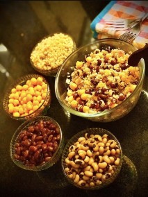 Three beans quinoa salad Recipe