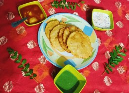 Maize potato poori